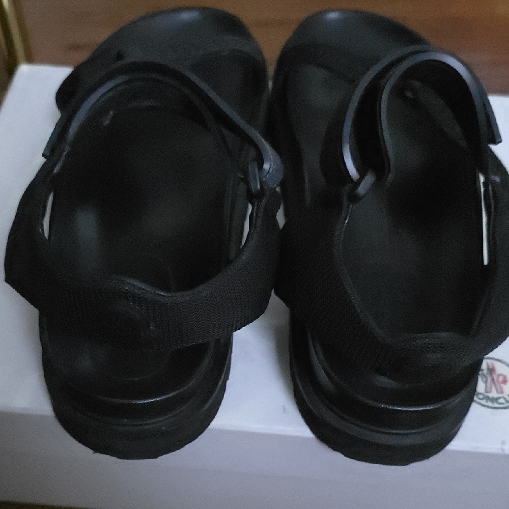 Moncler Black Strapped Sandals - Picture 4 of 6